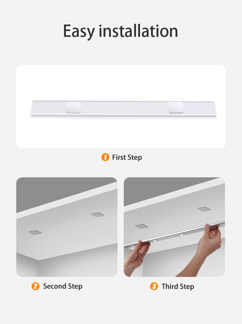 USB LED Night Light Motion Sensor Wireless Thin LED Light For Kitchen Cabinet Bedroom Wardrobe Indoor Lighting