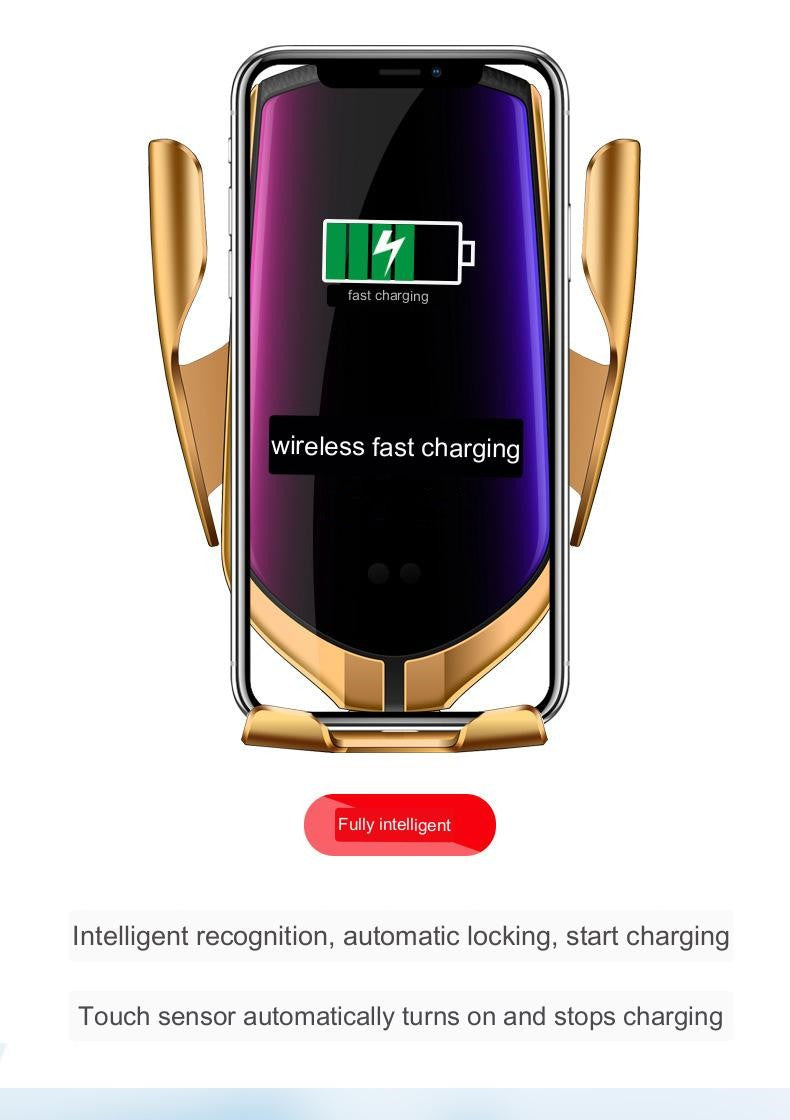 Car Wireless Charger 10W Induction Car Fast Wireless Charging With Car Phone Holder S5