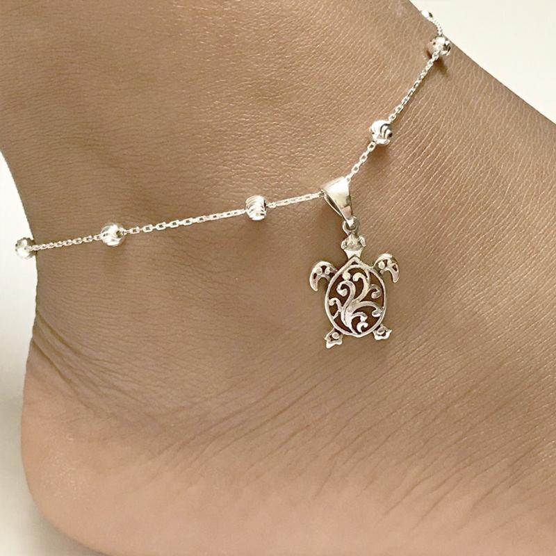 Sterling Silver  925 Cute Anklet Bracelets Fashion Jewelry