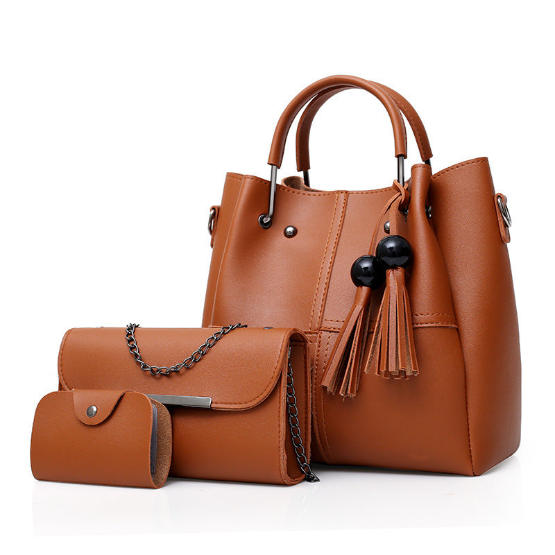 European and American fashion bag three pieces ladies - In PU leather, UV resistant