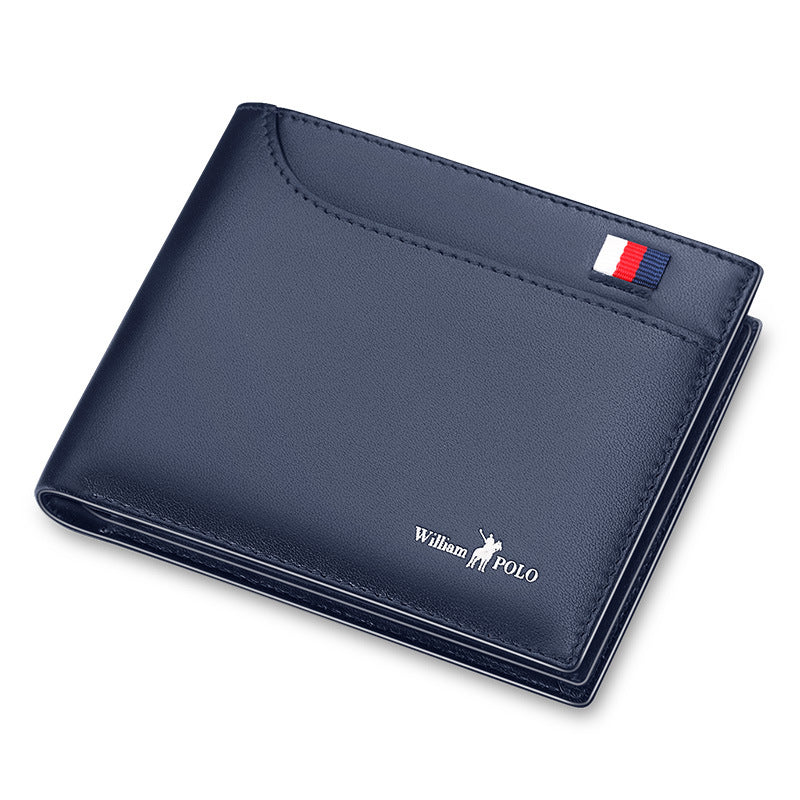 Ultra-Thin Mini Men's Short Leather Wallet