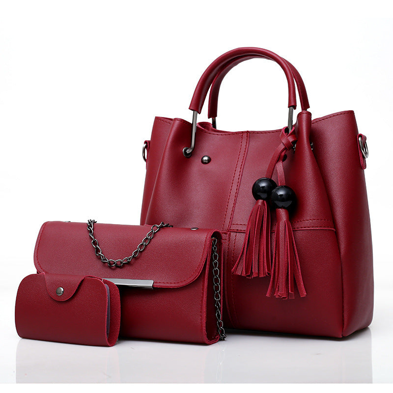 European and American fashion bag three pieces ladies - In PU leather, UV resistant