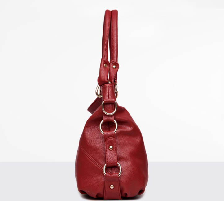 Leather tassel soft leather shoulder bag