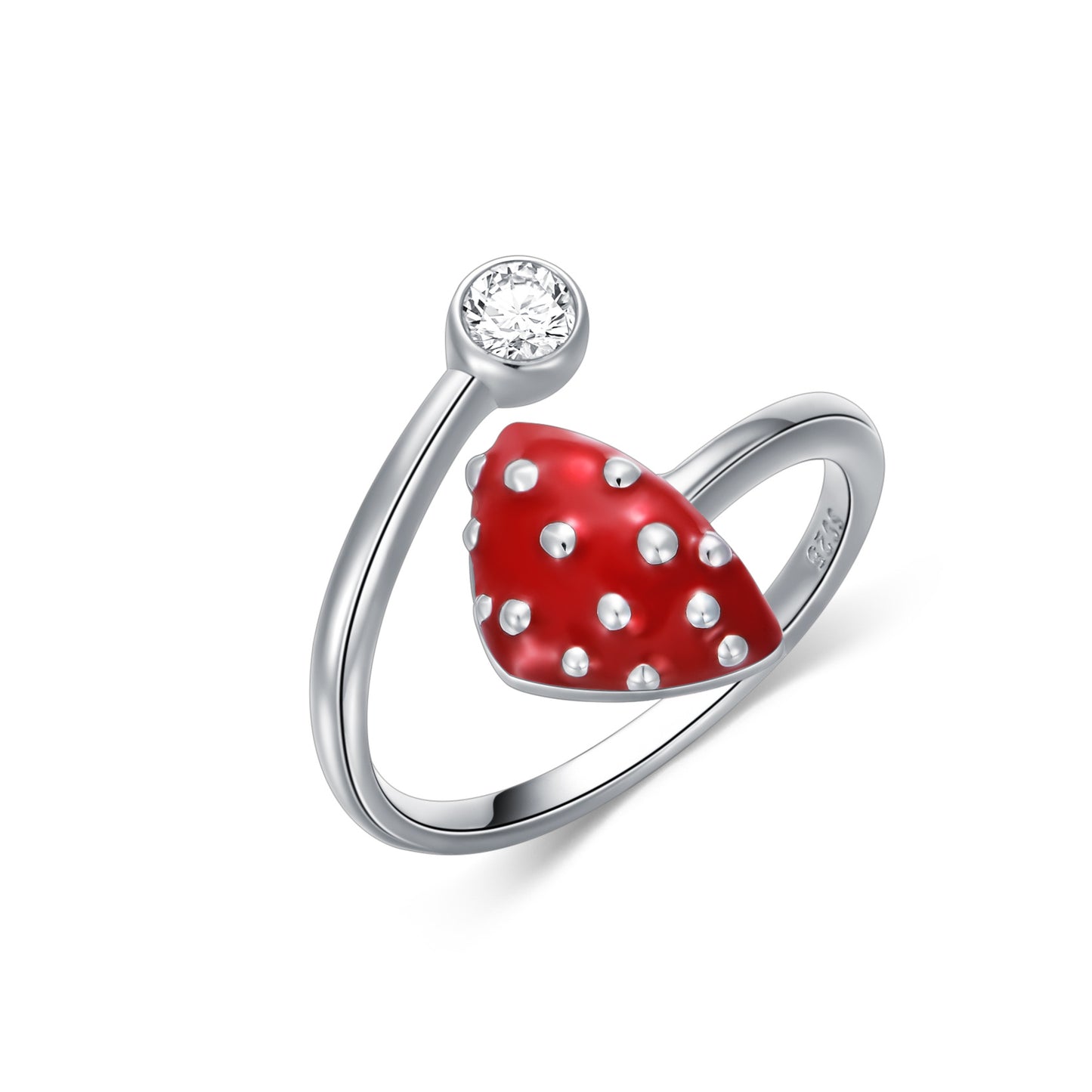 Red Mushroom Ring Red Mushroom Jewelry Gifts for Women Girls