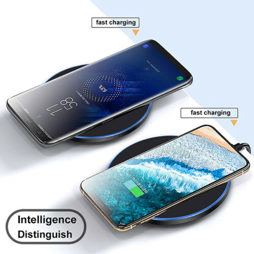 Wireless Charger Fast Charging Pad Mat for Samsung iPhone Android Phones Wireless Charger Fast Charging Pad Mat For iPhone 12 12Pro 11 11Pro XS 8